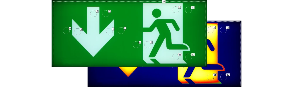 Escape sign luminaire Escape sign luminaire