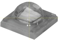 View of LED 2, VIS mode